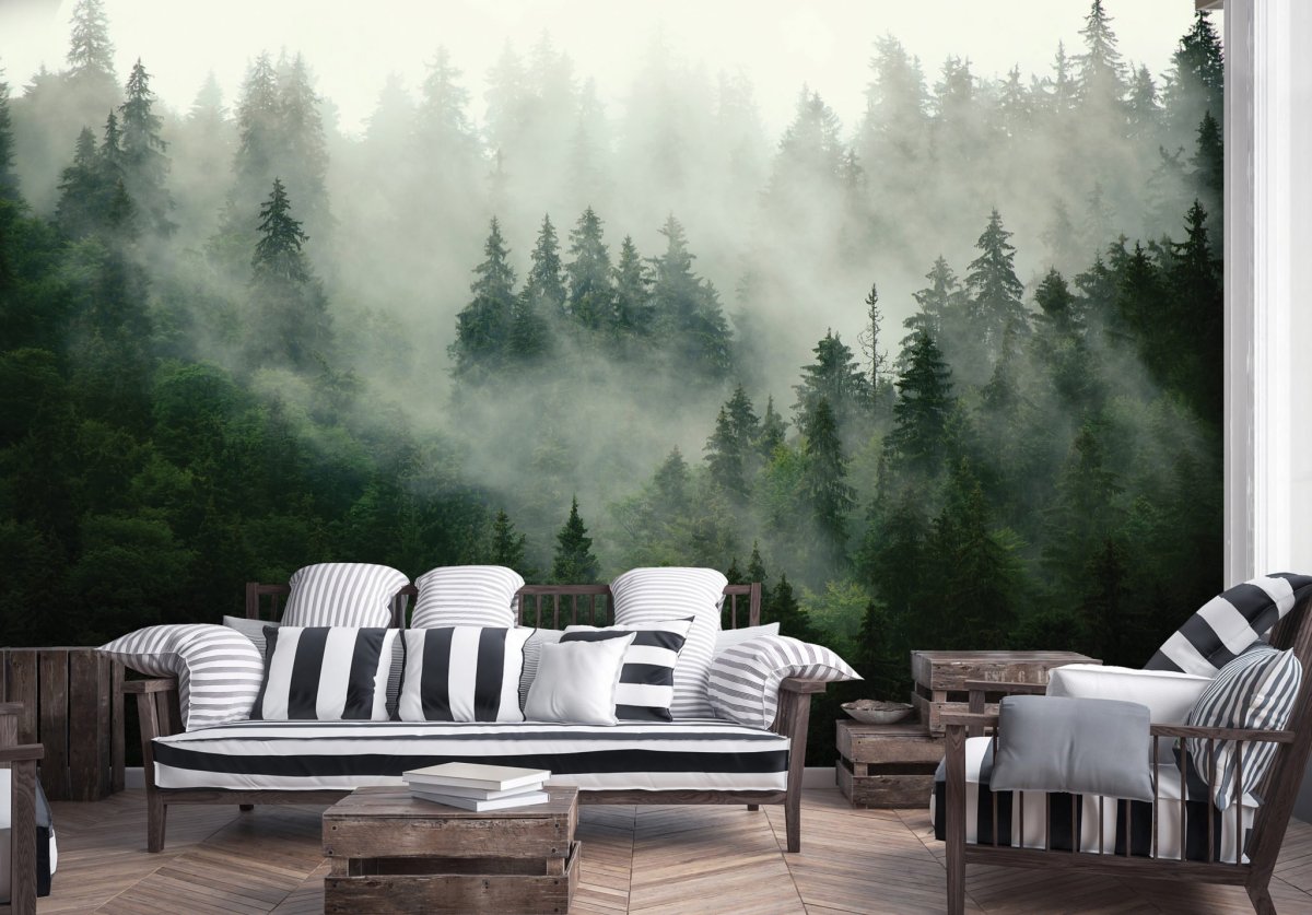 Афреско лес в тумане