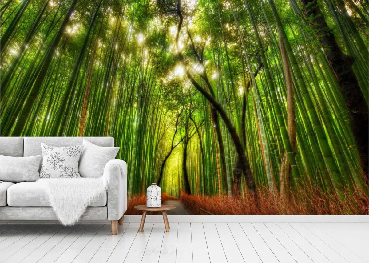 Фотообои флизелиновые туманный лес