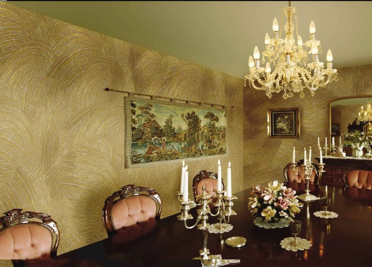 Декоративная штукатурка в интерьере