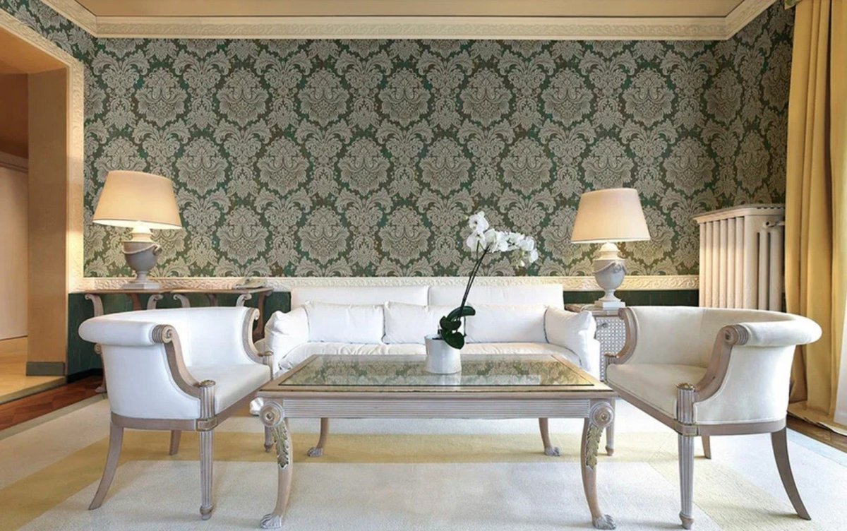 Обои для стен в интерьере гостиной