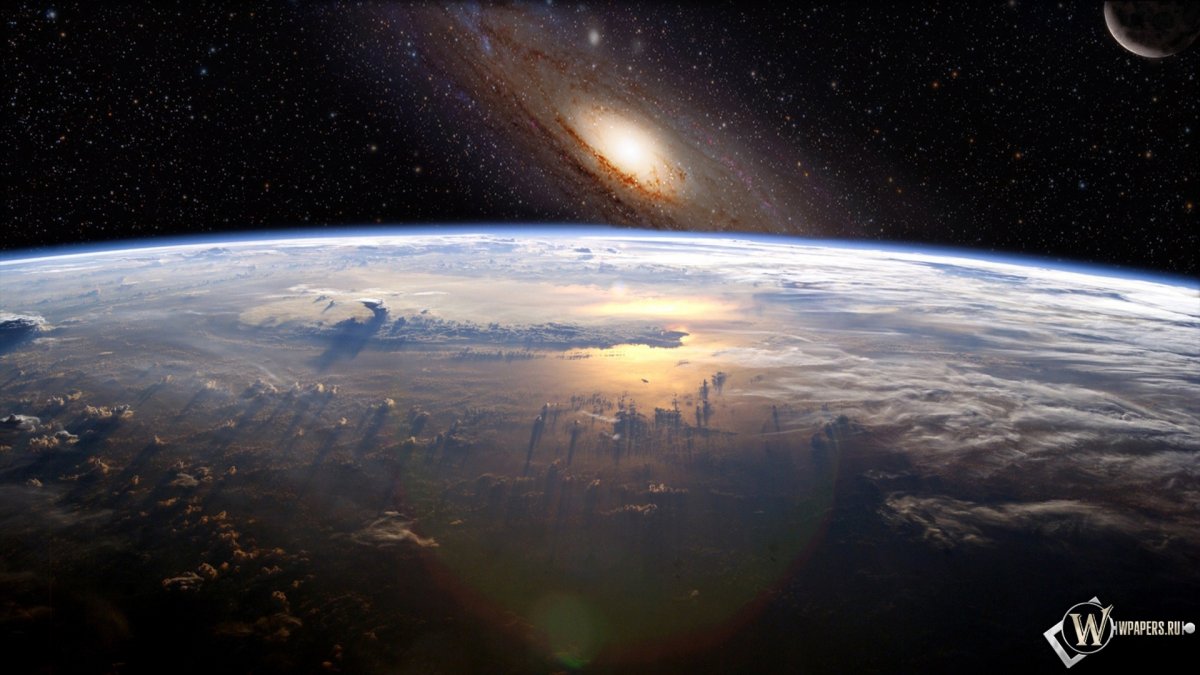 Земля из иллюминатора космического корабля