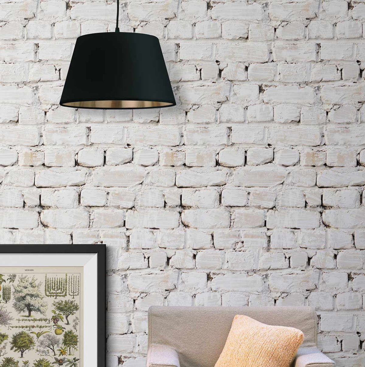 Стеклообои под кирпич