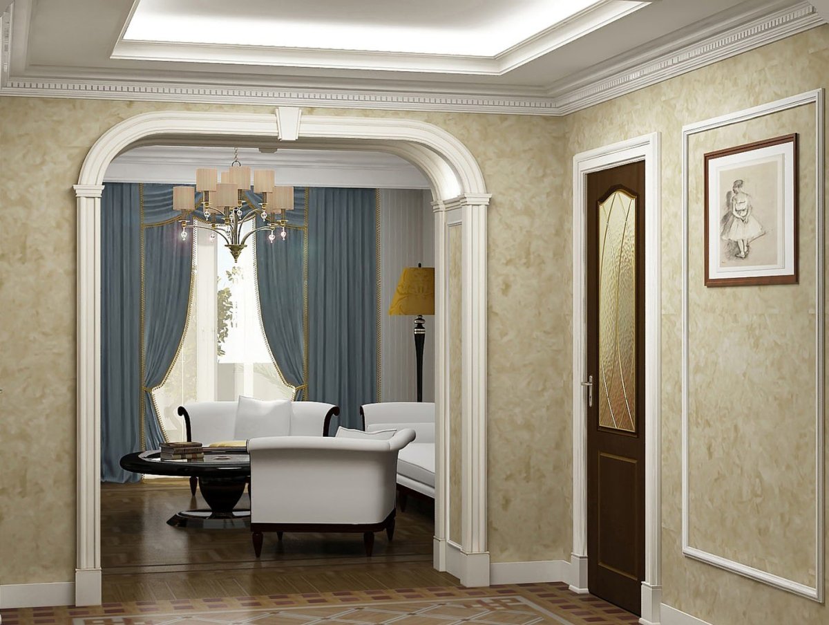 Штукатурка в классическом интерьере