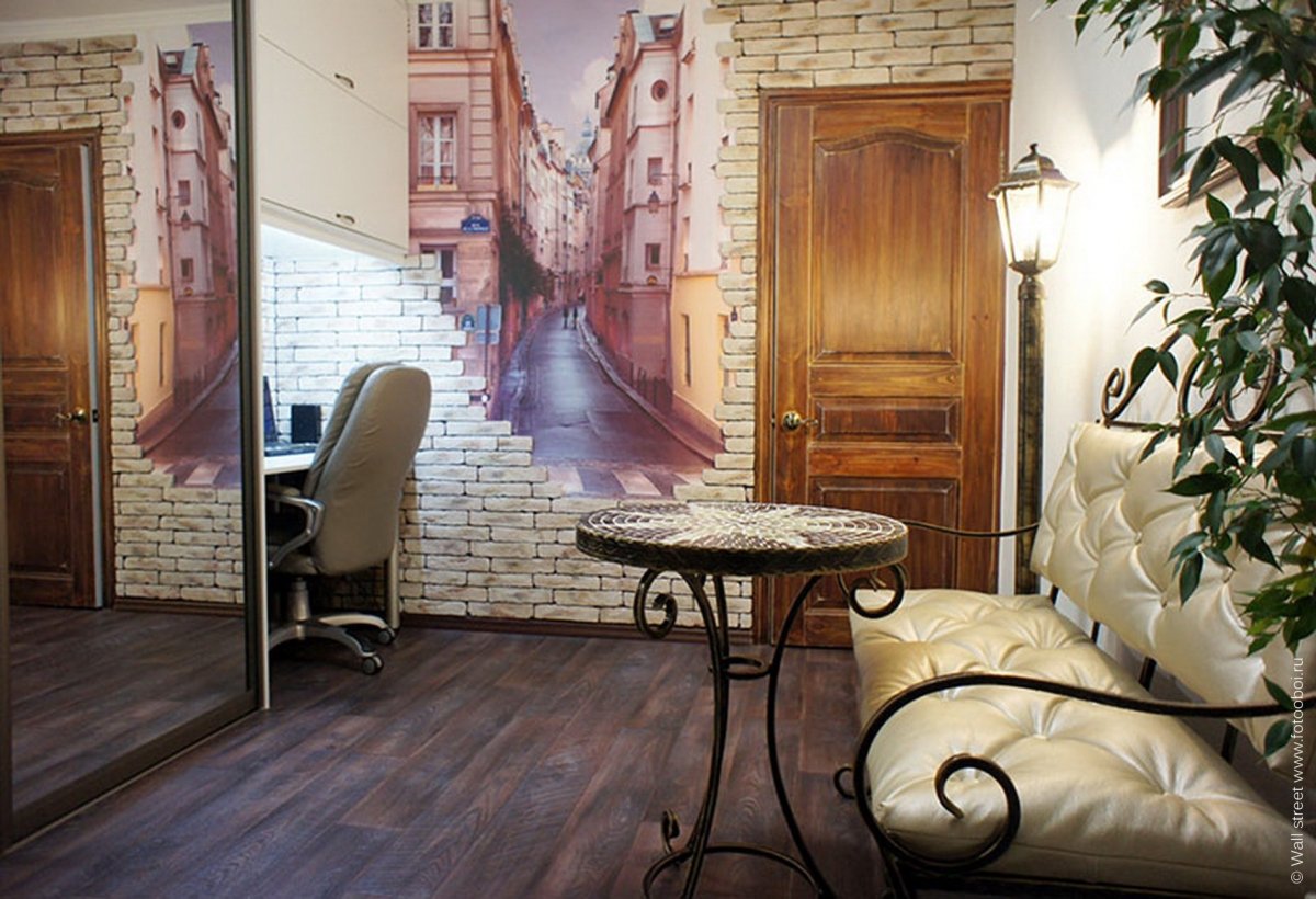 Фотообои в интерьере коридора