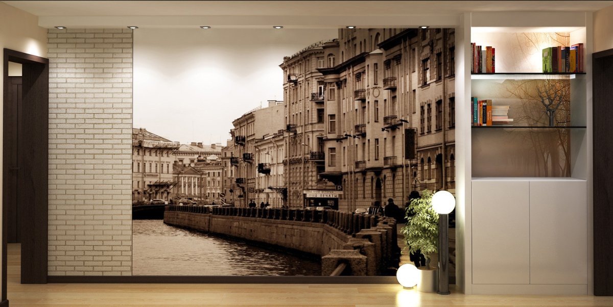 Фотообои с перспективой для прихожей