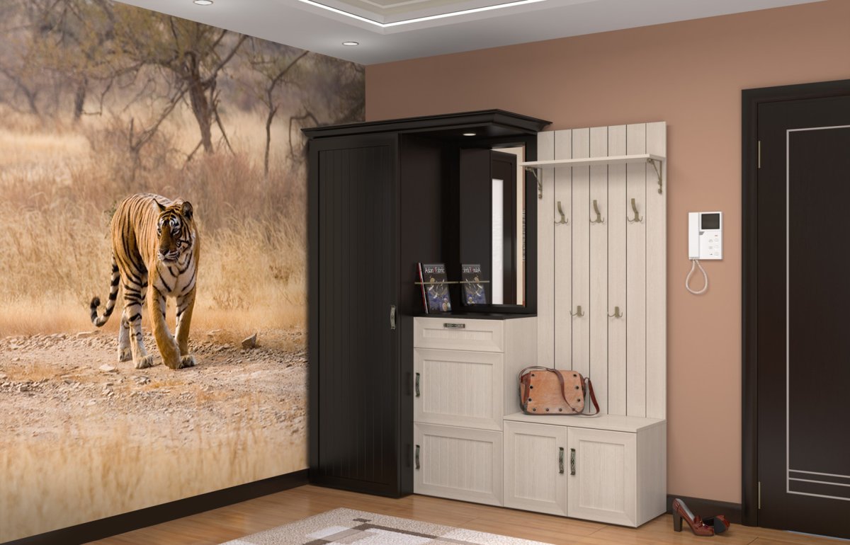 3д обои в прихожую