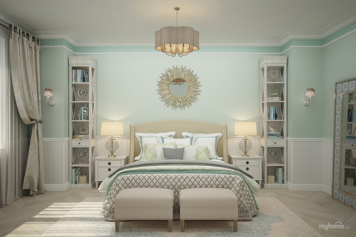 Средиземноморский стиль мебель спальня