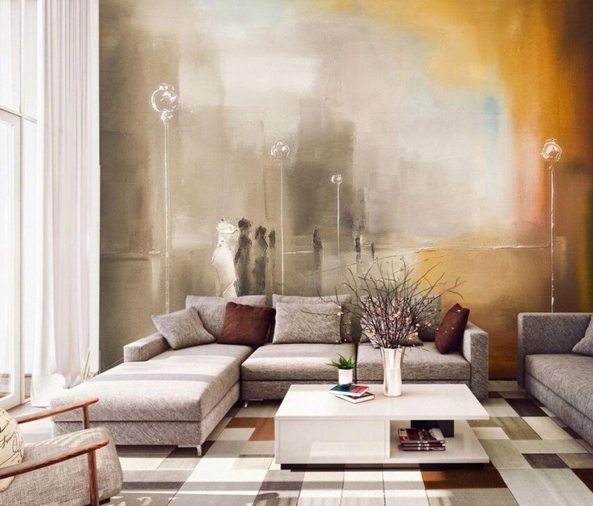 Акварельный стиль в интерьере