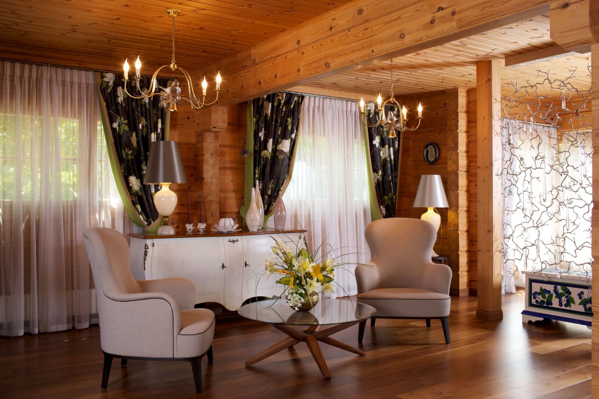 Гостиная в стиле Кантри