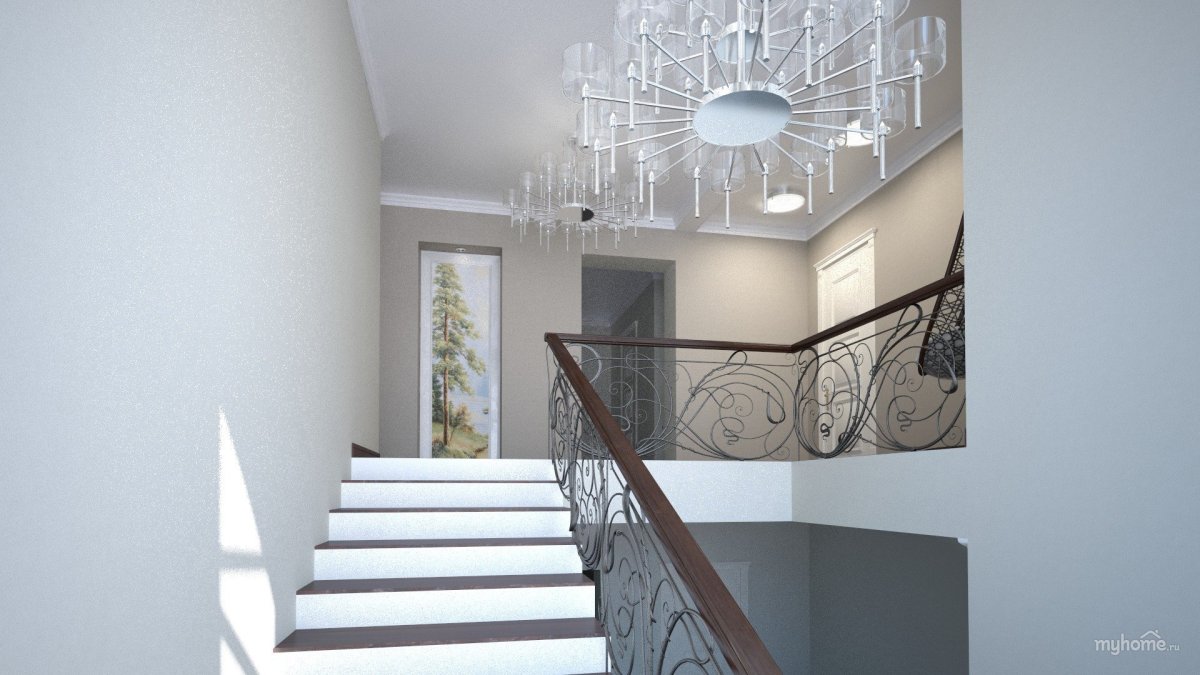 Штукатурка лестницы в частном доме