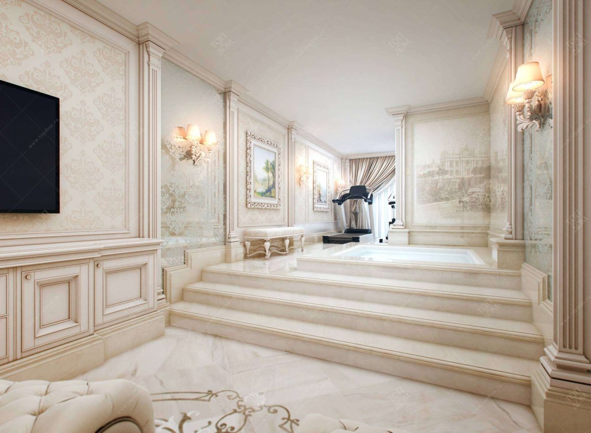 Мрамор в классическом интерьере