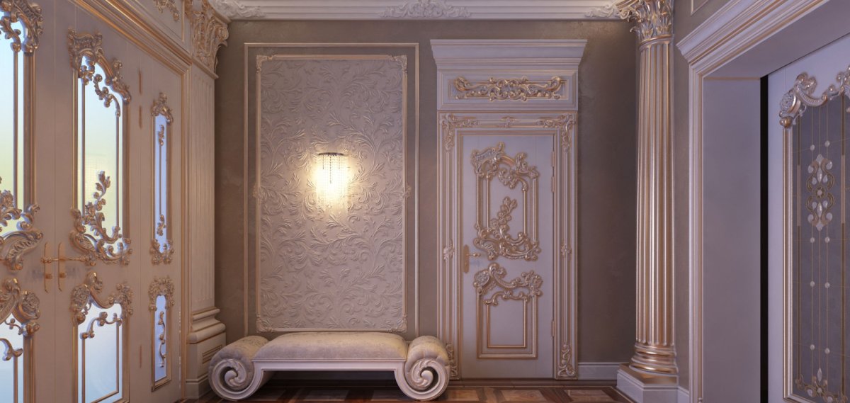 Дверь в классическом стиле для фотошопа