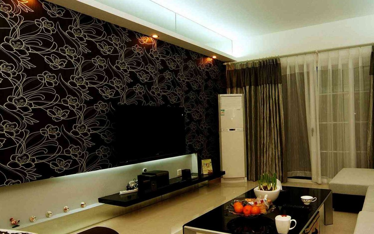 Расцветки обоев для зала