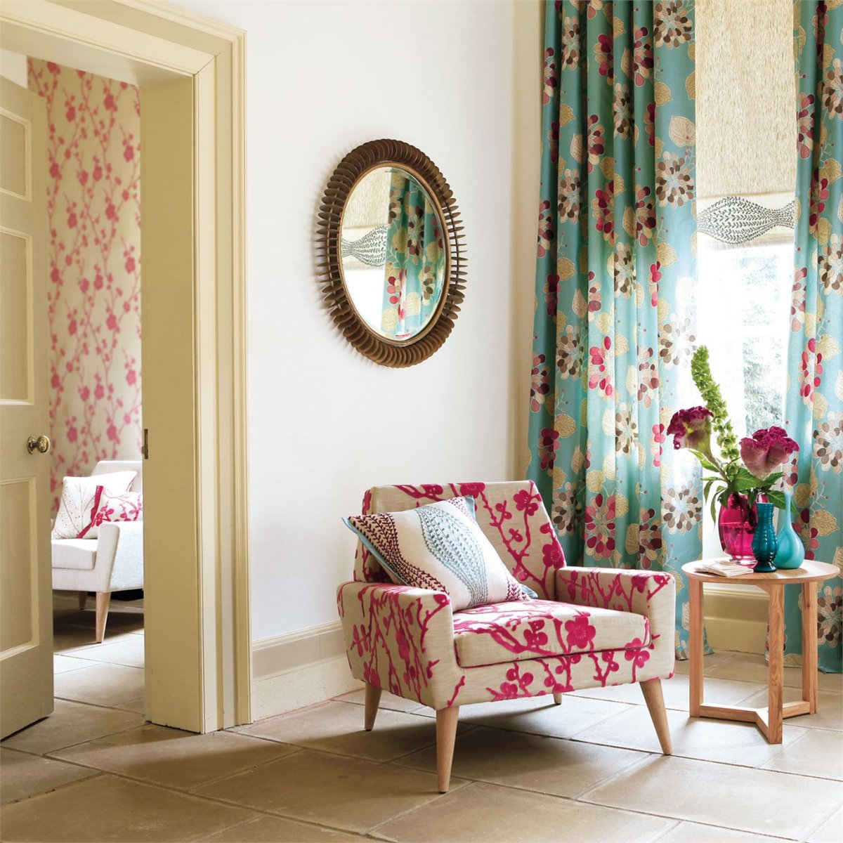 Сочетание принтов в интерьере