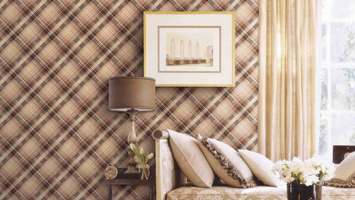 Обои по диагонали в интерьере