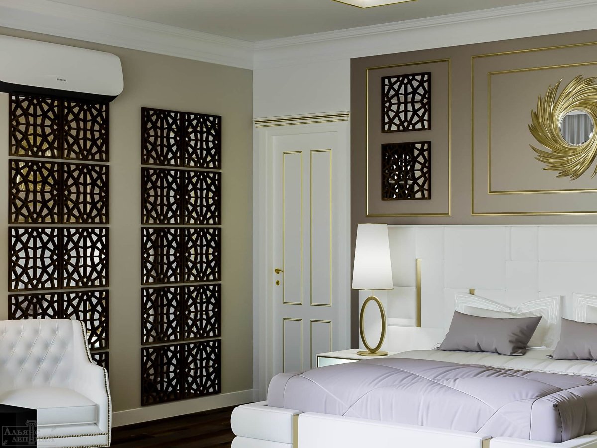 Зеркальная 3d панель Khokhloma