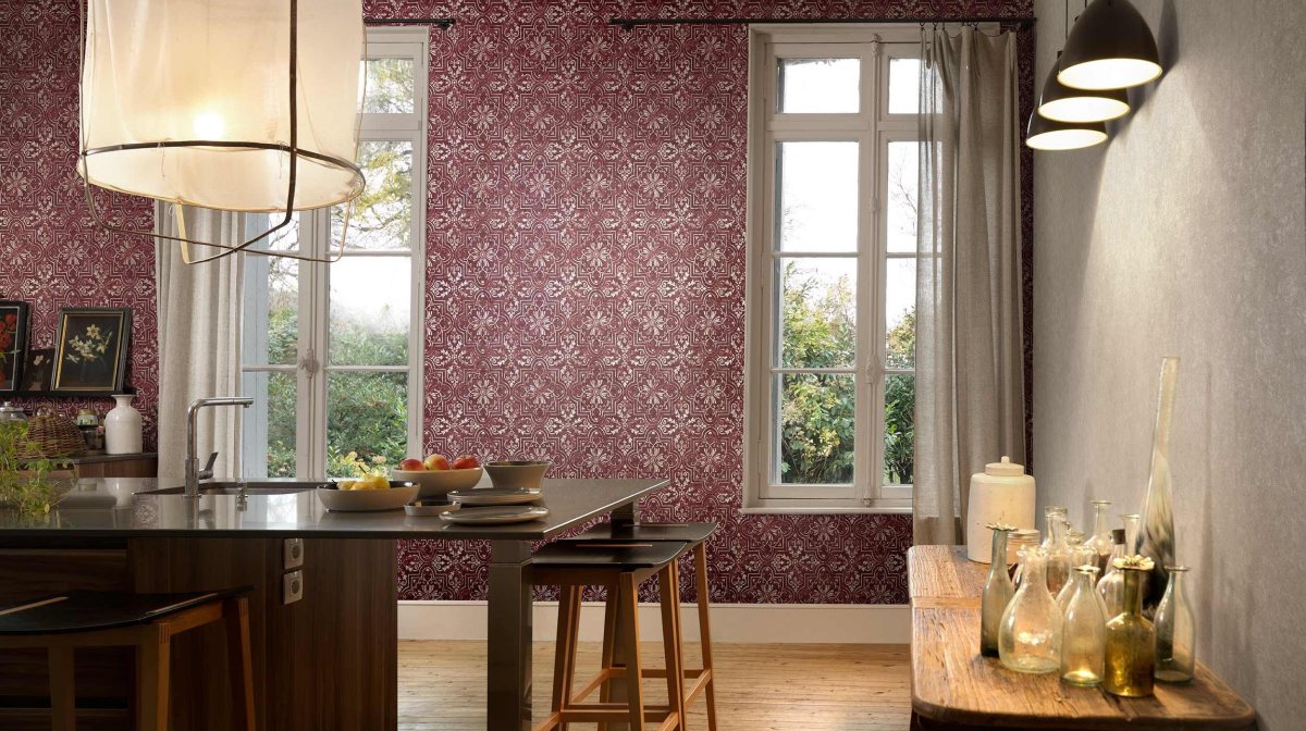Обои Эрисман в интерьере кухни