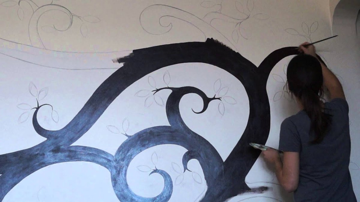 Жидкие обои рисунки