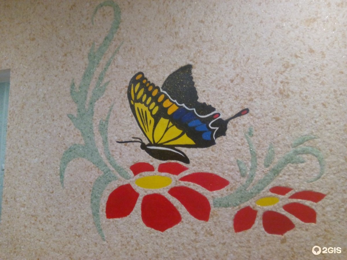 Объемный трафарет для стен