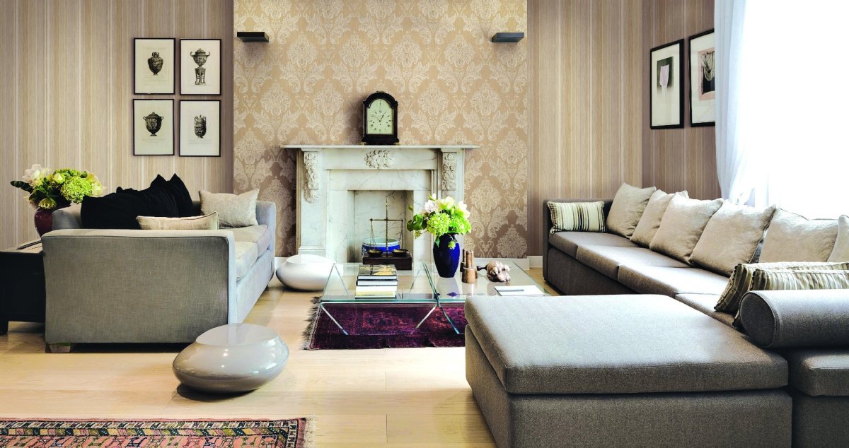 Обои в интерьере