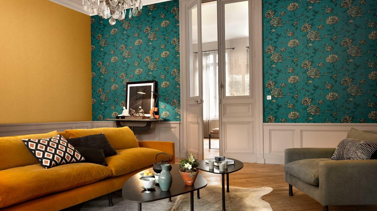 Дизайнерские идеи поклейки обоев