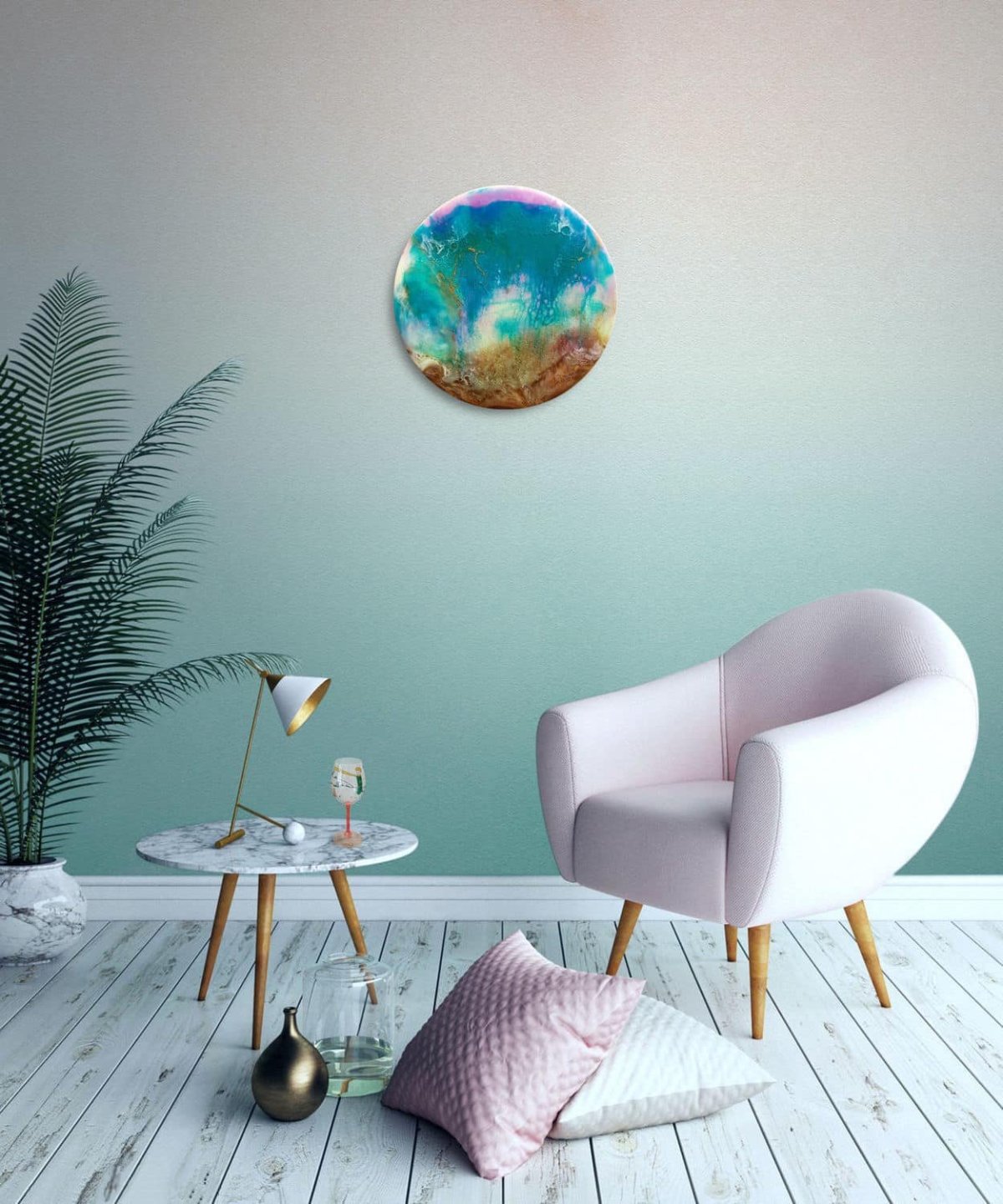 Градиентная краска для стен