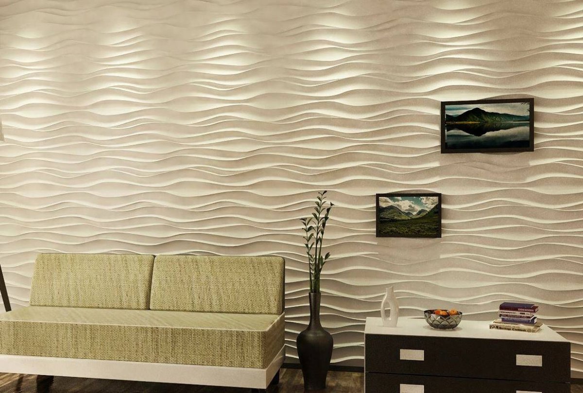 Гипсовая 3d панель Атлантика