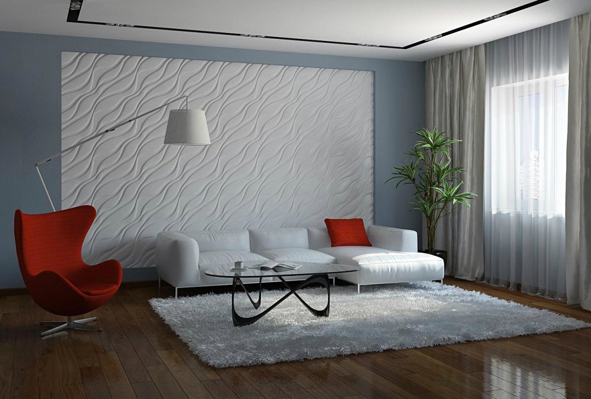 3д гипсовые панели Lily