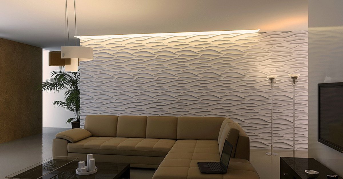 Гипсовые 3d панели Каскад