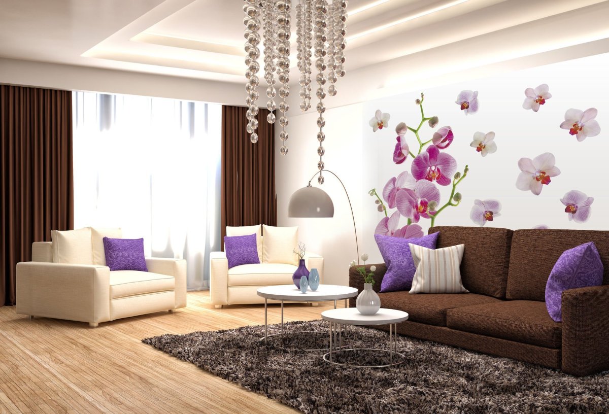 Обои компаньоны для гостиной