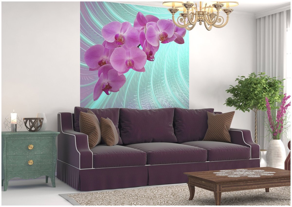Фотообои Орхидея в интерьере