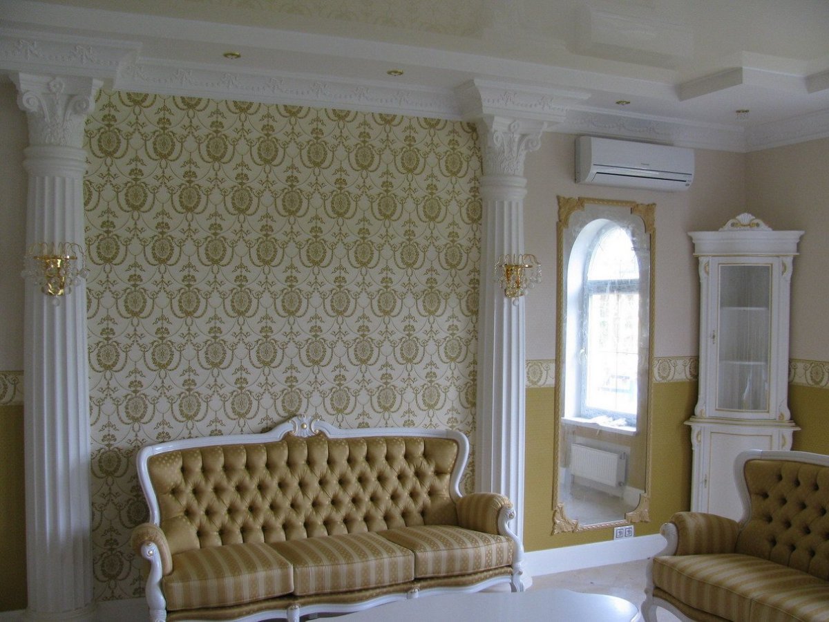 Лепной декор из полиуретана в интерьере