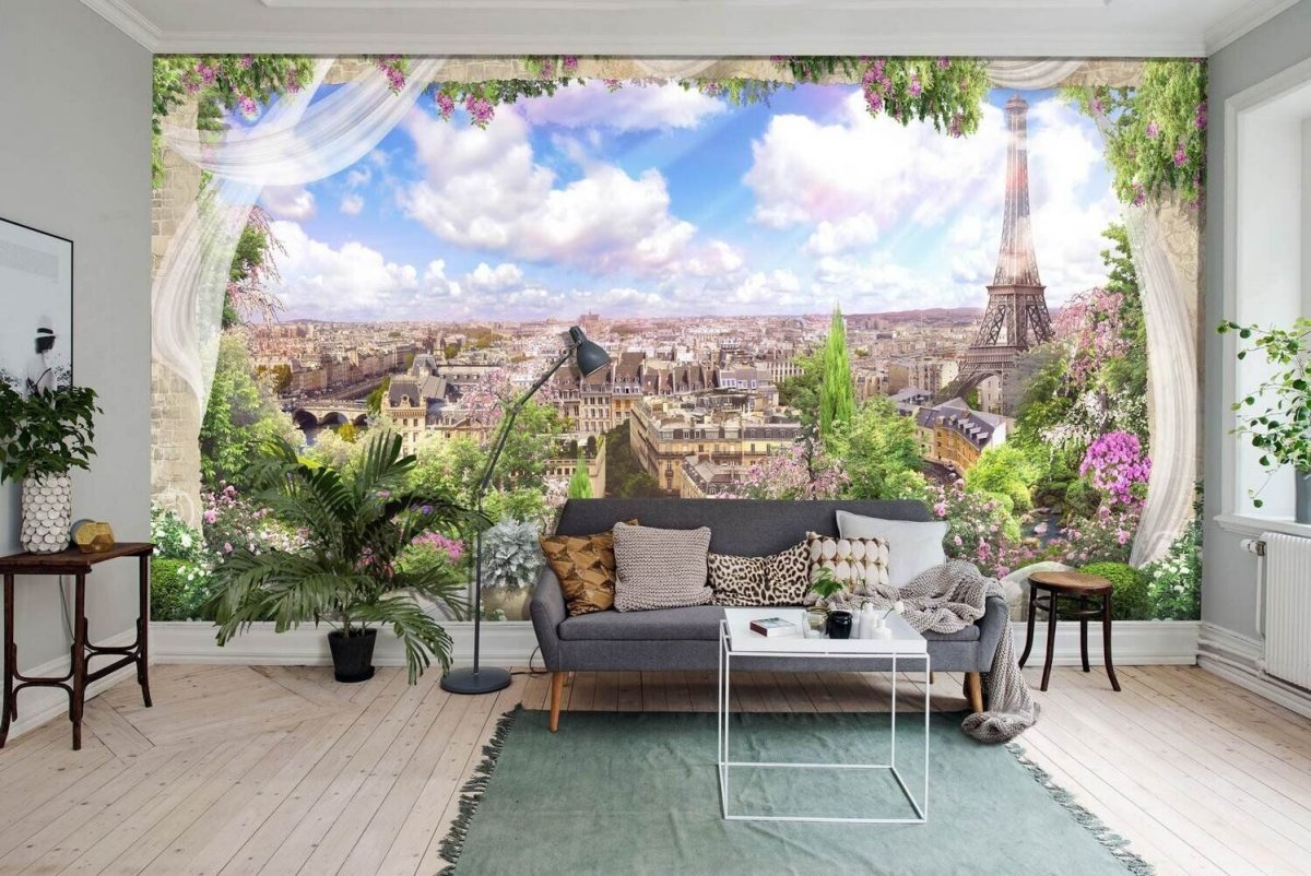 Фрески фотообои Парижское кафе