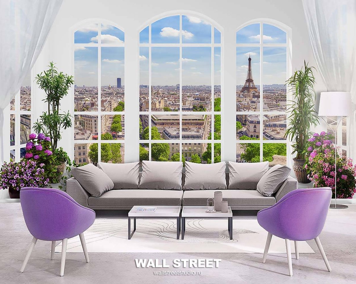 Интерьер с Эйфелевой башней