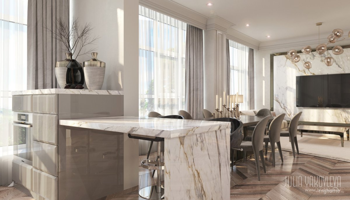 Обои для кухни