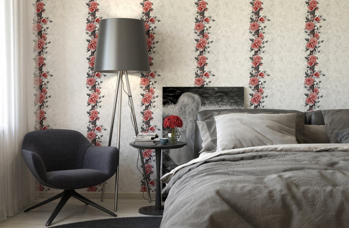 Обои флизелиновые риволи в интерьере