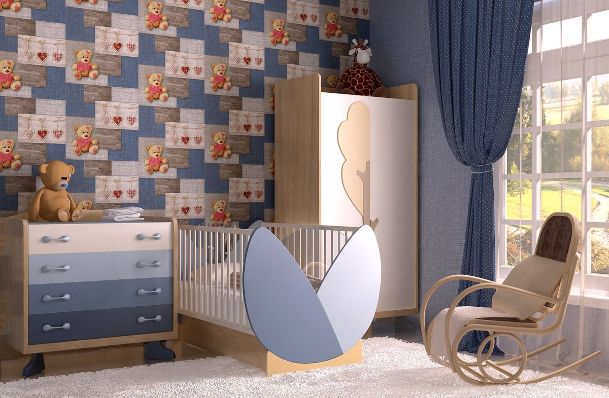 Расцветка обоев для кухни