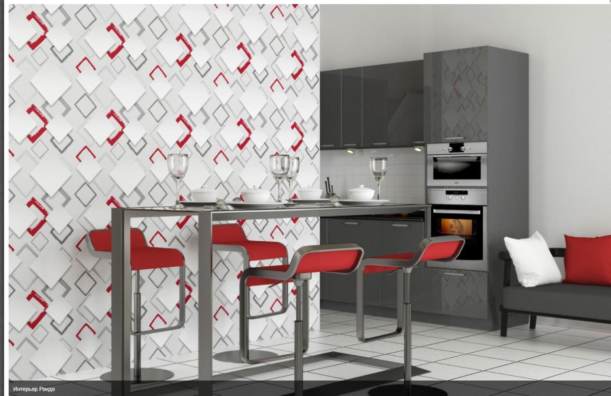 Моющиеся обои в интерьере