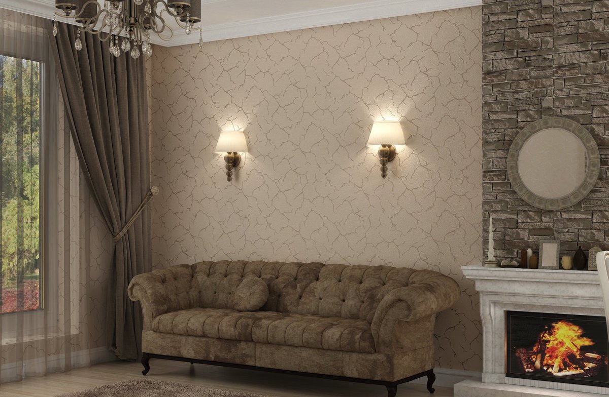 Обои для кухни квадратами