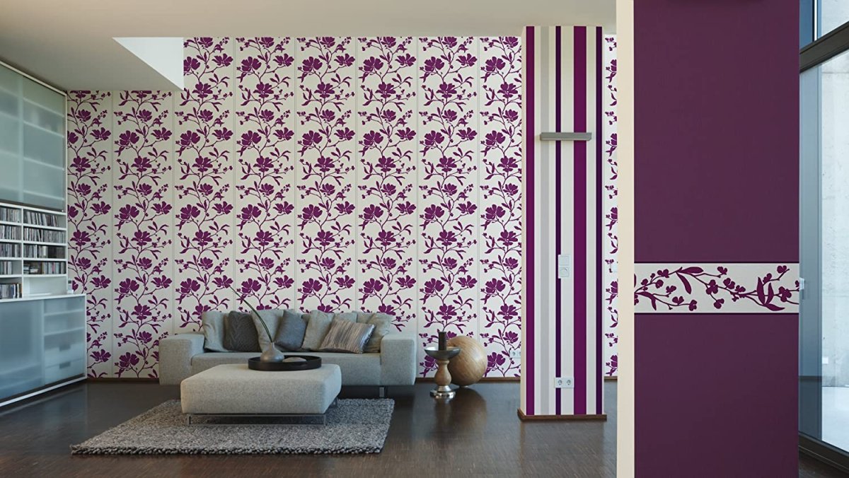 Комбинировать обои на стене