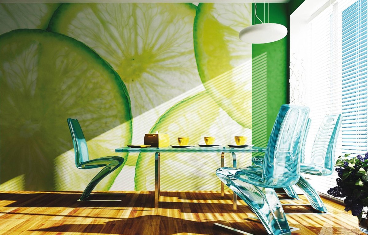 Желтый цвет в интерьере