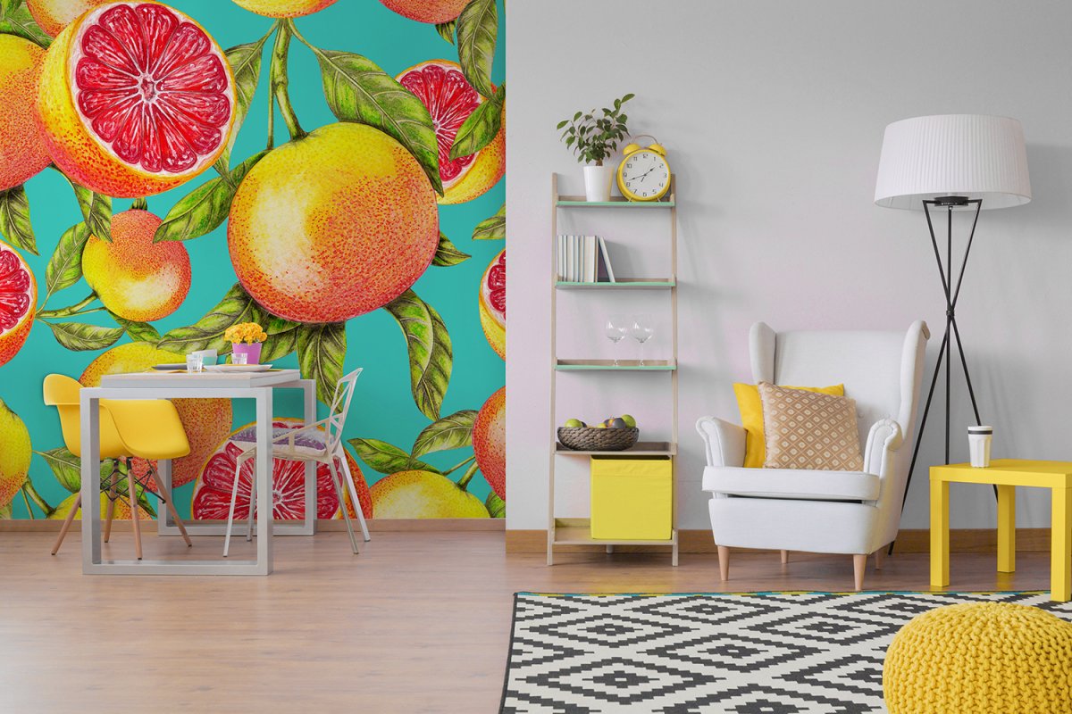 Сочетание желтого в интерьере