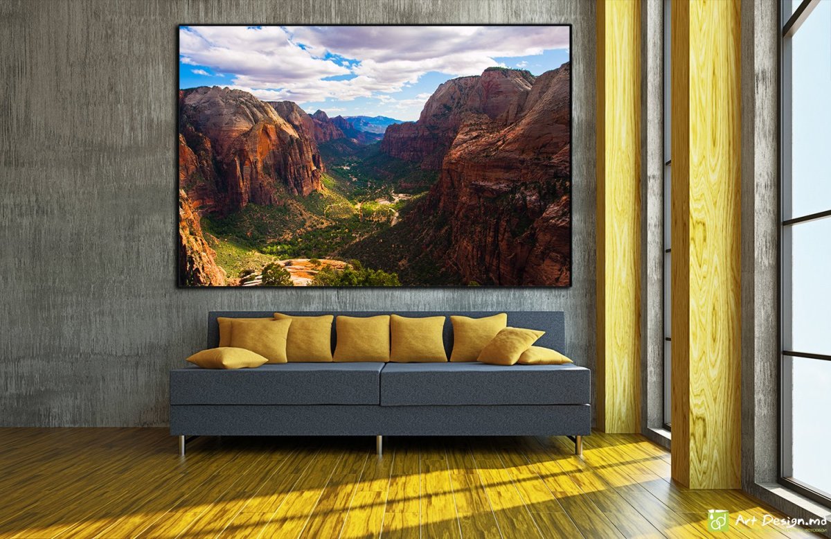 Холст в интерьере