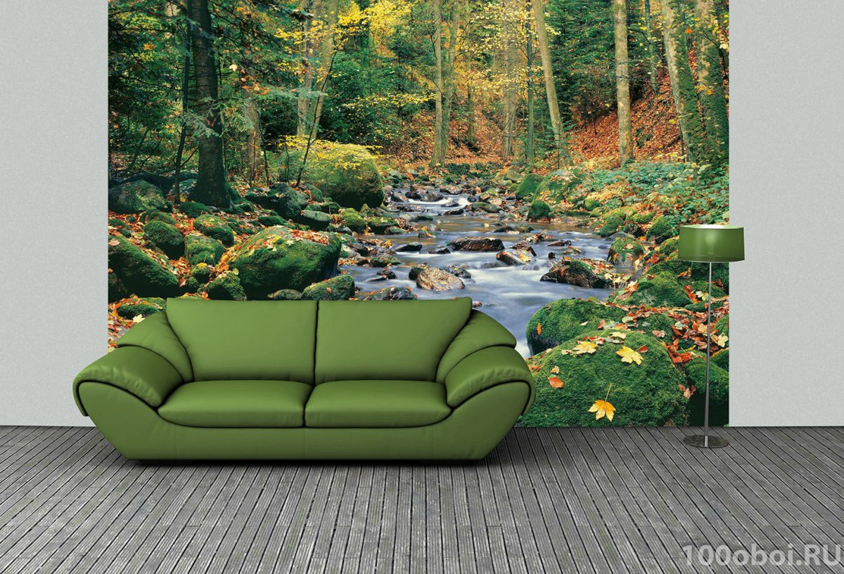 Фотообои для стен ручеёк