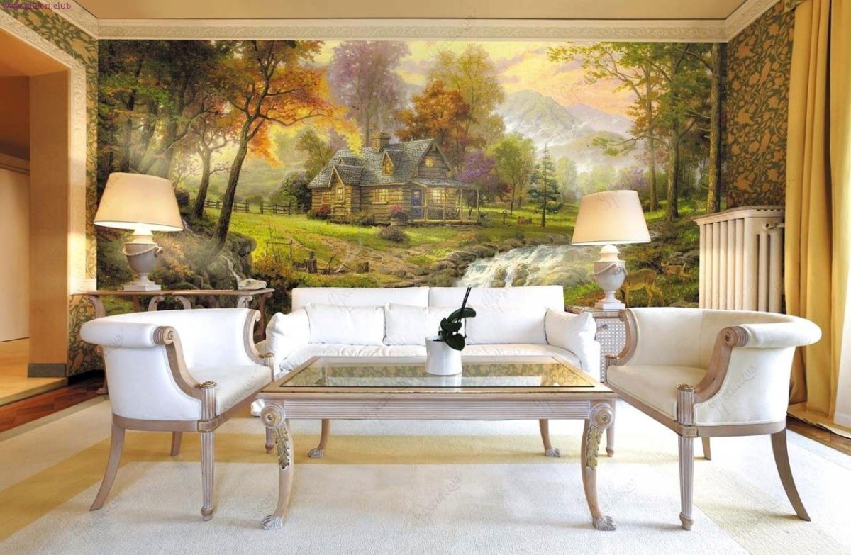 Аффреско фрески в интерьере