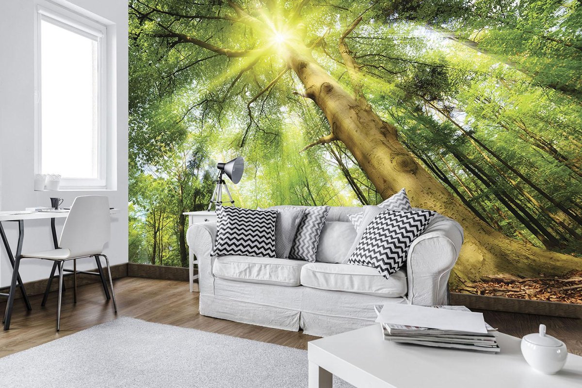 Интересные фотообои в интерьере