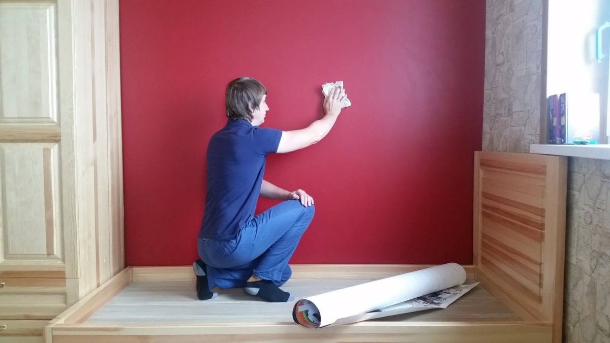 Флизелиновые обои как клеить два вида