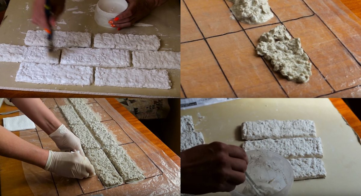 Обои из яичных лотков
