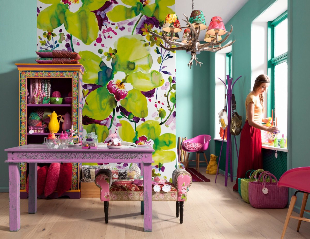 Цветы в интерьере