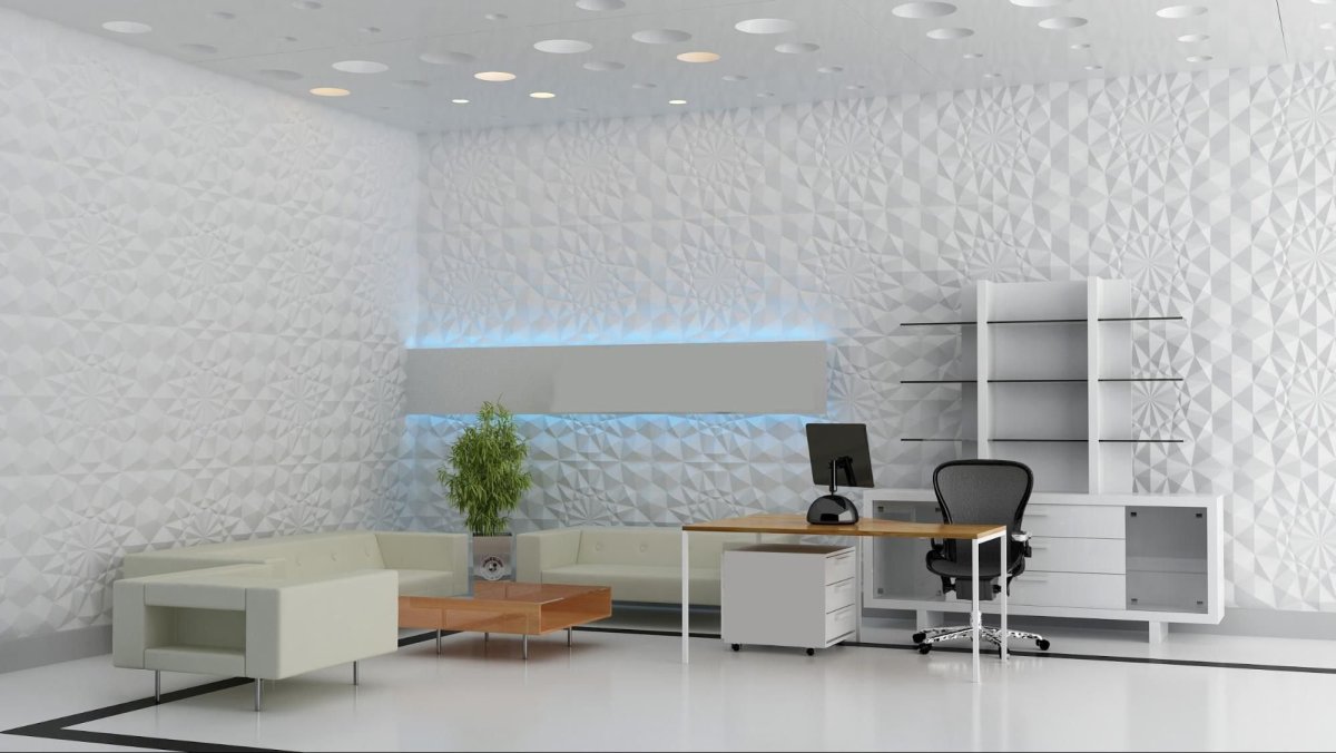 Стеклообои в офисе